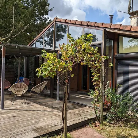 Villa Charmante Maison En Bois 9 Couchages Proche Biscarrosse